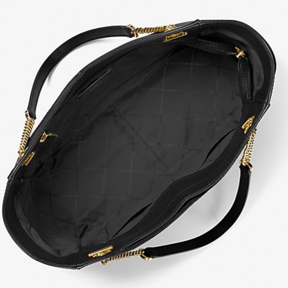 MICHAEL KORS
Jet Set Large Saffiano Leather XCHAIN Shoulder Bag BLACK COLOR - Picture 14 of 15